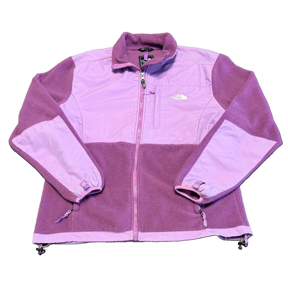 The North Face Women’s XXL Denali Fleece Jacket Full-Zip Two-Toned Purple EUC